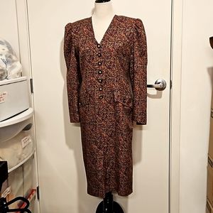 Ilyssa Maxx  vintage 80s padded shoulders business casual dress sz. 12